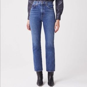 Agolde pinch waist high rise kick jeans